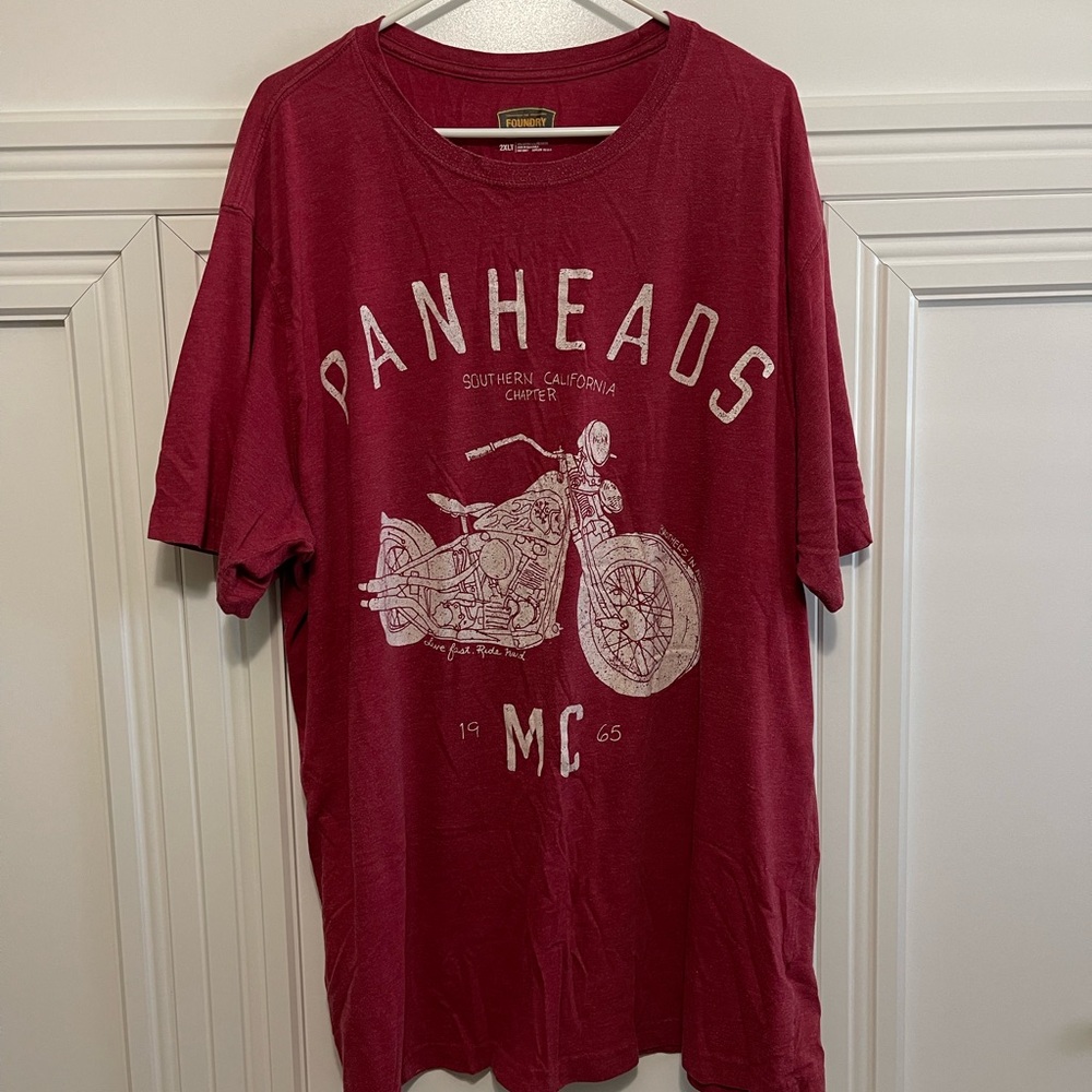 Men’s Red Panhead’s Motorcycle Club T-Shirt | Size 2XLT
